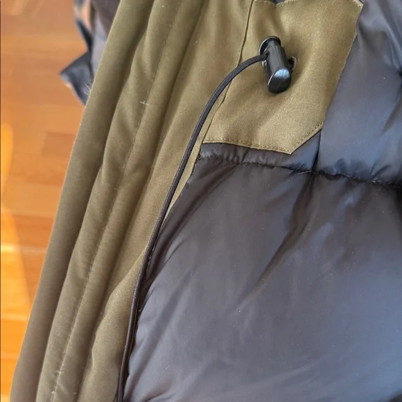 Canada Goose Olive Puffer Jacket with Fur Hood - Picture 7 of 10